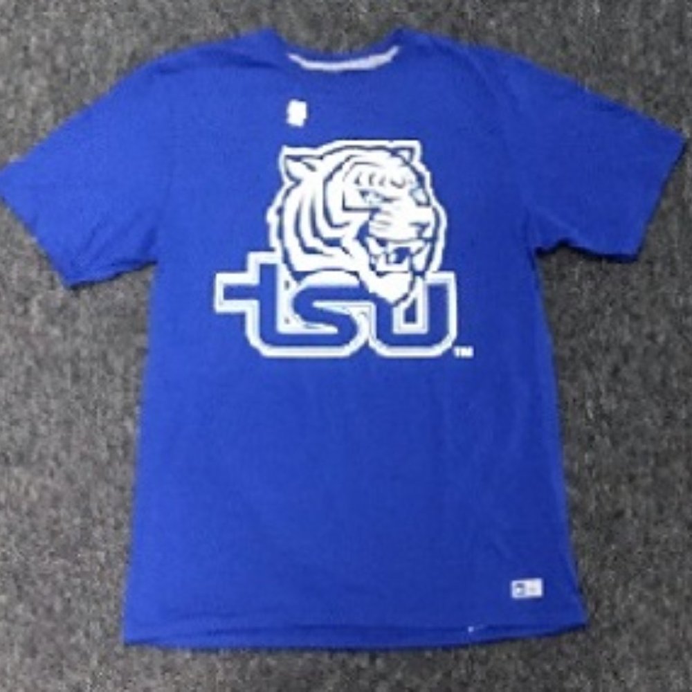 🆕 TENNESSEE STATE UNIVERSITY TIGERS SHORT SLEEVE T - SHIRT - ROYAL - MEN